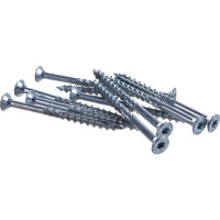 Шуруп с/нарез. д/дерева Rusconnect CS 08100 потай 8х100 50 шт. Белый цинк 310810W