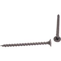 Саморез по дереву для ГКЛ Метизный двор 3,5x55, крупная резьба, оксидированный, 15 шт. 4690441000378