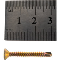 Оконный саморез Метизный двор 3,9x32 сверло, желтый, 500 шт. 4607159062987