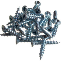 Оконный саморез Метизный двор 4,0x25 острый, белый, 30 шт. 4690441018465