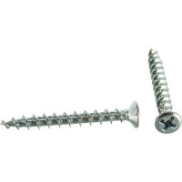 Оконный саморез Метизный двор 4,0x35 острый, белый, 25 шт. 4690441018489