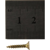 Потайной универсальный шуруп Метизный двор 3,0x16, желтый, 50 шт. 4607173900685