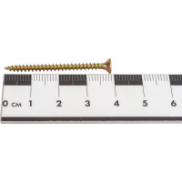 Потайной универсальный шуруп Метизный двор 3,0x40, желтый, 1000 шт. 4607159063113