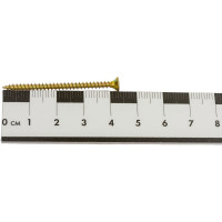 Потайной универсальный шуруп Метизный двор 3,0x45, желтый, 500 шт. 4607159068590