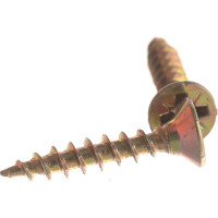 Потайной универсальный шуруп Метизный двор 3,5x20, желтый, 1000 шт. 4607159063151