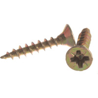 Потайной универсальный шуруп Метизный двор 3,5x20, желтый, 1000 шт. 4607159063151