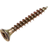 Потайной универсальный шуруп Метизный двор 3,5x25, желтый, 33 шт. 4607173900746