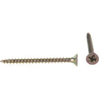 Потайной универсальный шуруп Метизный двор 3,5x40, желтый, 22 шт. 4607173900777