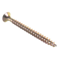 Потайной универсальный шуруп Метизный двор 3,5x40, желтый, 22 шт. 4607173900777