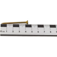 Потайной универсальный шуруп Метизный двор 3,5x45, желтый, 20 шт. 4690441018601