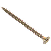 Потайной универсальный шуруп Метизный двор 3,5x50, желтый, 18 шт. 4607173900784