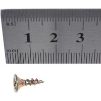 Потайной универсальный шуруп Метизный двор 4,0x12, желтый, 40 шт. 4690441018618