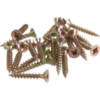 Потайной универсальный шуруп Метизный двор 4,0x25, желтый, 25 шт. 4607173900814