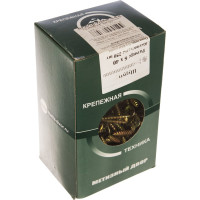 Потайной универсальный шуруп Метизный двор 6,0x40, желтый, 250 шт. 4607159063588