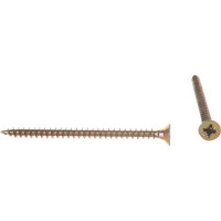 Потайной универсальный шуруп Метизный двор 4,0x60, желтый, 250 шт. 4607159063311