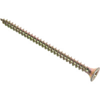 Потайной универсальный шуруп Метизный двор 4,0x60, желтый, 12 шт. 4607173900869