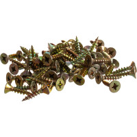 Потайной универсальный шуруп Метизный двор 4,5x20, желтый, 500 шт. 4607159063342