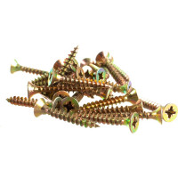 Потайной универсальный шуруп Метизный двор 4,5x30, желтый, 500 шт. 4607159063366