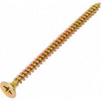 Потайной универсальный шуруп Метизный двор 5,0x80, желтый, 100 шт. 4607159063533
