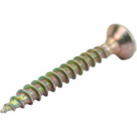 Потайной универсальный шуруп Метизный двор 4,5x35, желтый, 500 шт. 4607159063373