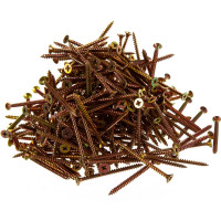 Потайной универсальный шуруп Метизный двор 4,5x60, желтый, 250 шт. 4607159063410