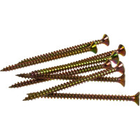 Потайной универсальный шуруп Метизный двор 4,5x70, желтый, 8 шт. 4607173900920