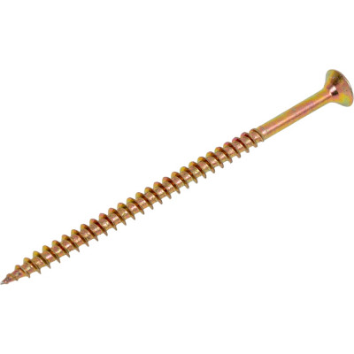 Потайной универсальный шуруп Метизный двор 4,5x80, желтый, 7 шт. 4690441018687