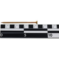 Потайной универсальный шуруп Метизный двор 4,5x80, желтый, 7 шт. 4690441018687