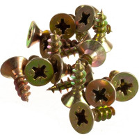 Потайной универсальный шуруп Метизный двор 5,0x16, желтый, 22 шт. 4690441018694