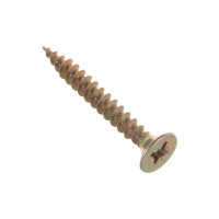 Потайной универсальный шуруп Метизный двор 5,0x40, желтый, 12 шт. 4607173900937