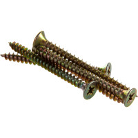 Потайной универсальный шуруп Метизный двор 5,0x60, желтый, 8 шт. 4607173900951