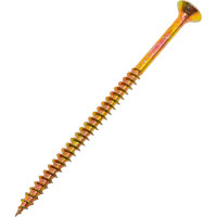 Потайной универсальный шуруп Метизный двор 5,0x90, желтый, 100 шт. 4607159063540