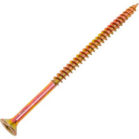 Потайной универсальный шуруп Метизный двор 5,0x90, желтый, 100 шт. 4607159063540