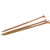 Потайной универсальный шуруп Метизный двор 6,0x120, желтый, 3 шт. 4607173903501