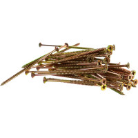 Потайной универсальный шуруп Метизный двор 6,0x140, желтый, 50 шт. 4607159063694