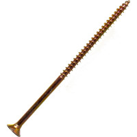 Потайной универсальный шуруп Метизный двор 5,0x100, желтый, 4 шт. 4607173900982