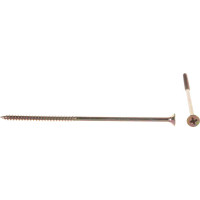 Потайной универсальный шуруп Метизный двор 6,0x160, желтый, 50 шт. 4607159063687