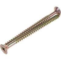 Потайной универсальный шуруп Метизный двор 6,0x90, желтый, 3 шт. 4607173903488