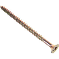 Потайной универсальный шуруп Метизный двор 6,0x90, желтый, 3 шт. 4607173903488