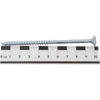 Потайной универсальный шуруп Метизный двор 6,0x100, белый, 3 шт. 4690441019400