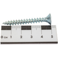 Потайной универсальный шуруп Метизный двор 6,0x50, оцинкованный, 100 шт. 4690441022981