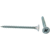 Потайной универсальный шуруп Метизный двор 6,0x60, оцинкованный, 100 шт. 4690441023018