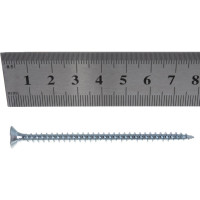 Потайной универсальный шуруп Метизный двор 5,0x80, оцинкованный, 100 шт. 4690441022776