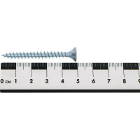 Потайной универсальный шуруп Метизный двор 5,0x50, белый, 10 шт. 4690441019264