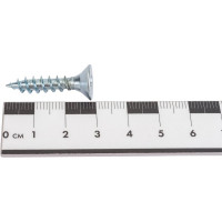 Потайной универсальный шуруп Метизный двор 6,0x30, белый, 9 шт. 4690441019332