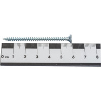 Потайной универсальный шуруп Метизный двор 4,0x60, оцинкованный, 250 шт. 4690441022158