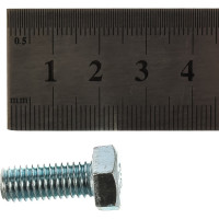 Болт с шестигранной головкой Метизный двор 8x20 DIN 933. 4 шт. 4607173906007