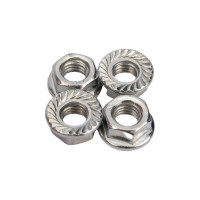 Самостопорящаяся гайка с фланцем Метизный двор M6 DIN 6923, 100 шт. 4607159067708