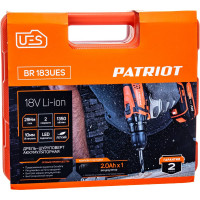 Аккумуляторная дрель-шуруповерт PATRIOT BR 183UES 180201483