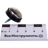 Катафот-саморез для номерного знака ГЛАВДОР GL-754 нерж. сталь 4 шт. 54379